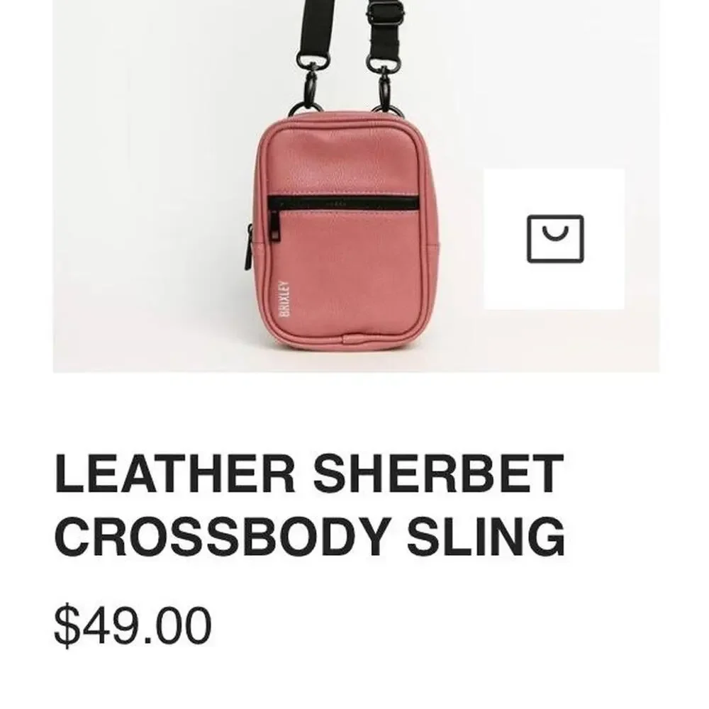 Brixley Sherbert Crossbody Sling Bag Minimalist Streetwear - Picture 6 of 6